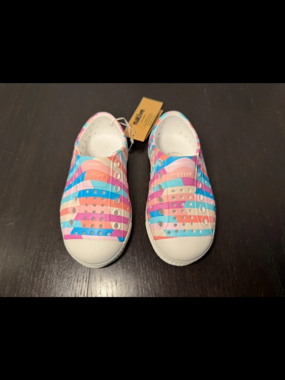 Native Jefferson Print Shoes Multicolor Pastel Stripe Little Kids/Toddler C7